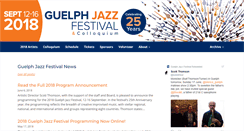 Desktop Screenshot of guelphjazzfestival.com